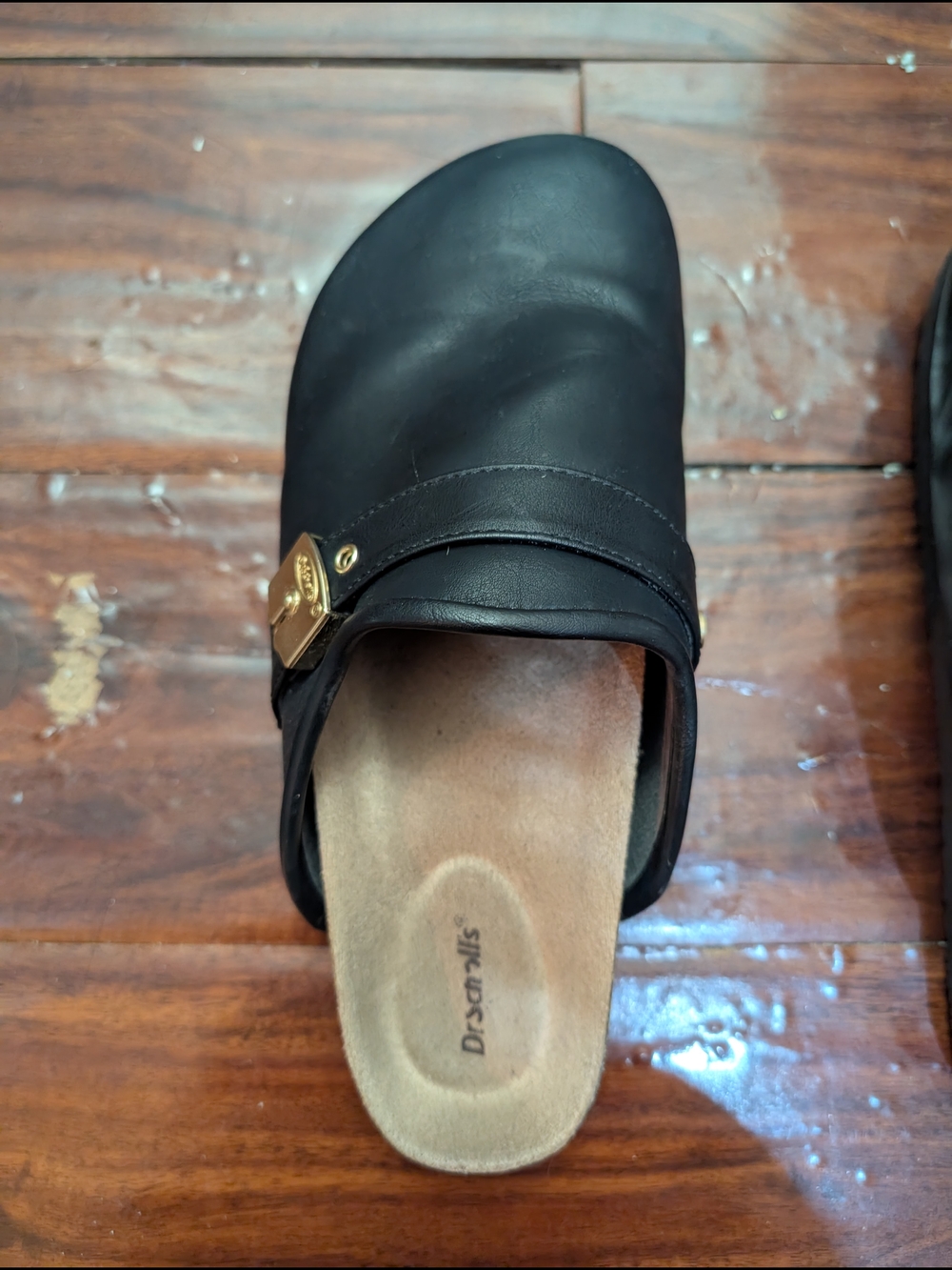 Dr. Scholl's Black Louis Iconic Clogs/Slides - Picture 3 of 16